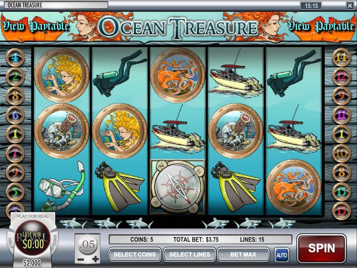 Ocean Treasure Slot Gameplay