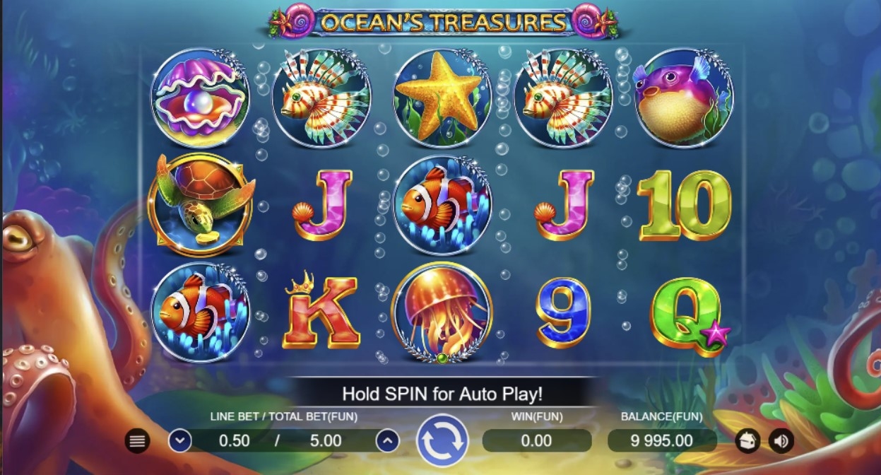 Ocean's Treasures Slot Gameplay