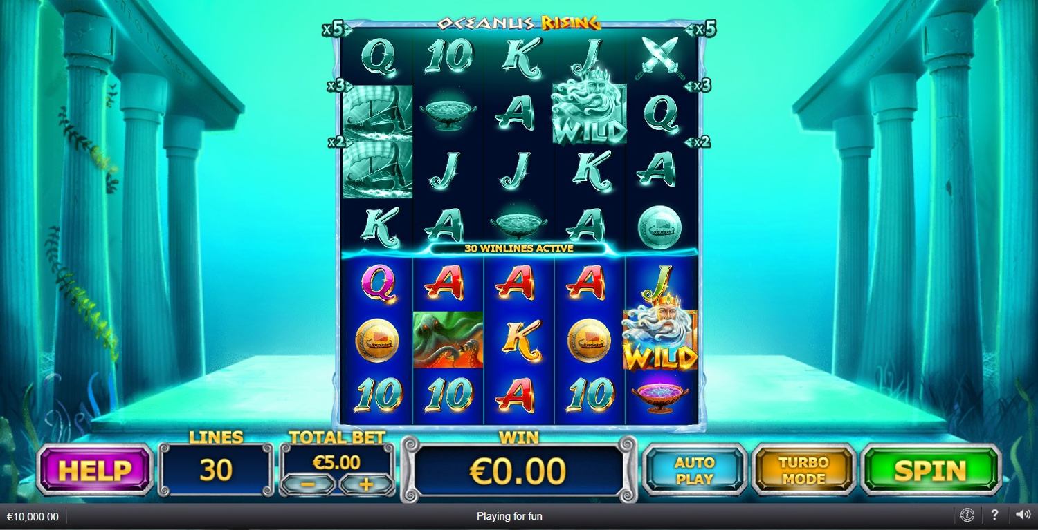 Oceanus Rising Slot Gameplay