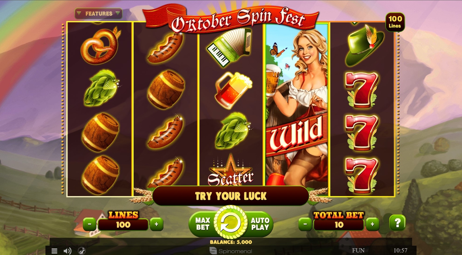 October Spin Fest Slot Gameplay