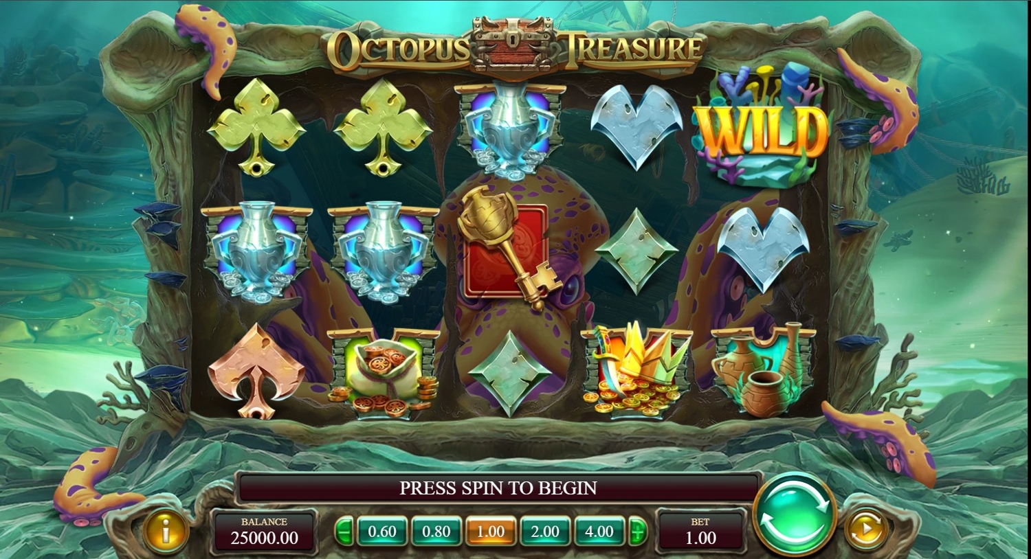 Octopus Treasure Slot Gameplay