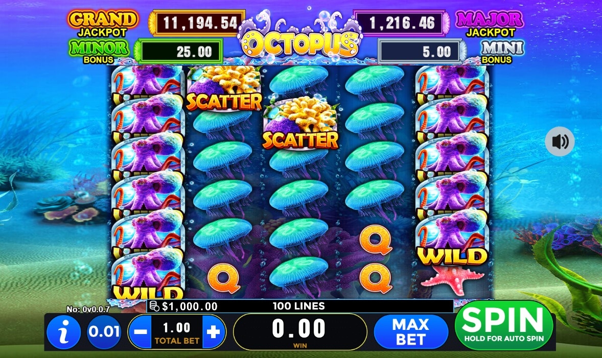 Octopus Slot Gameplay