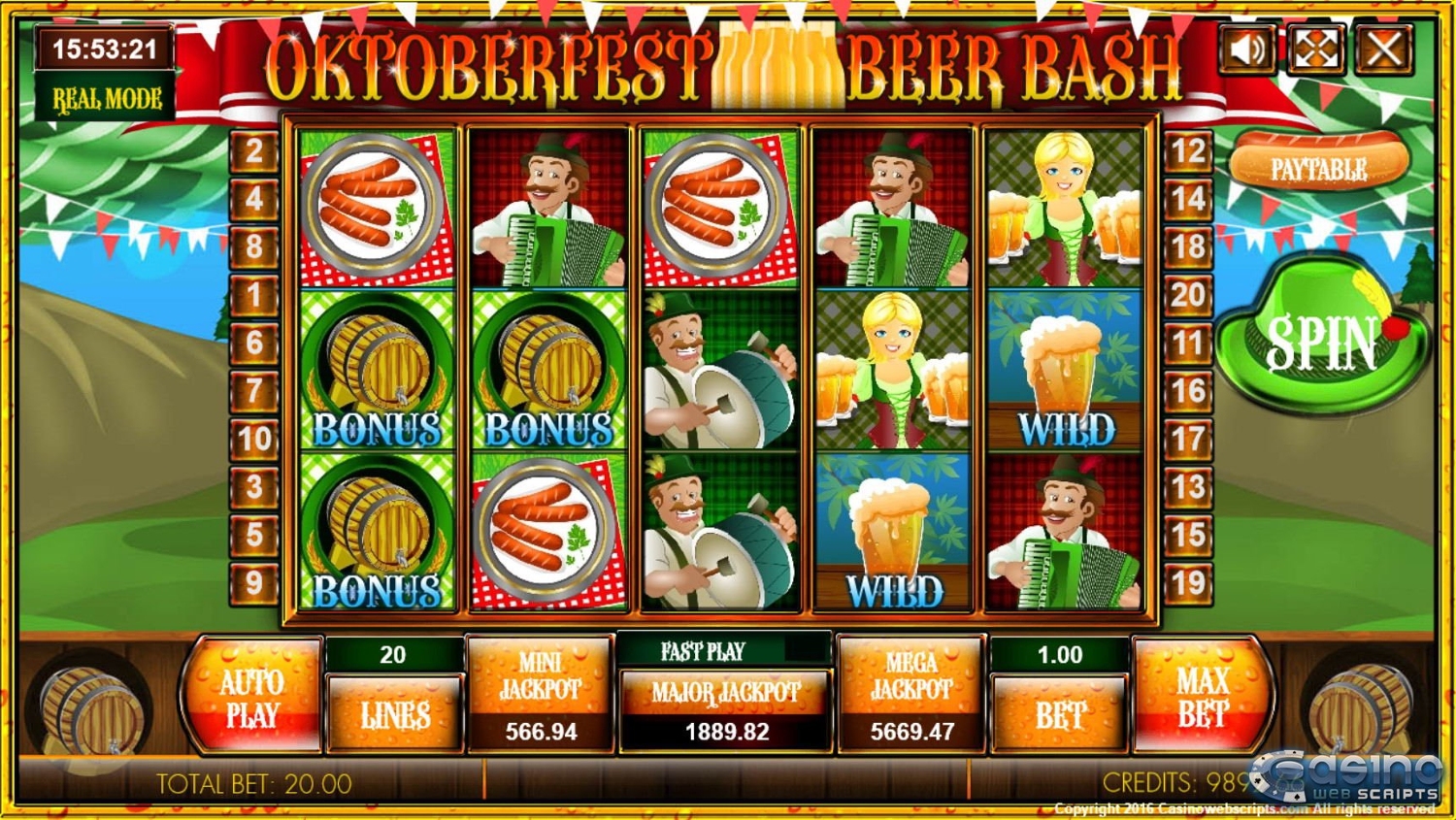 Oktoberfest Beer Bash Slot Gameplay
