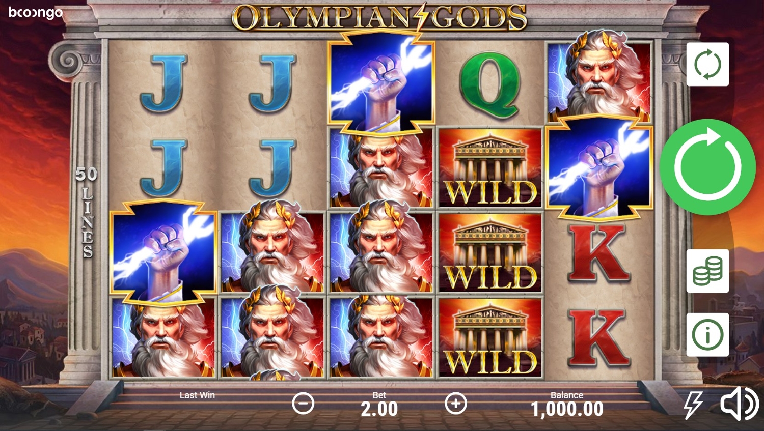 Olympian Gods Slot Gameplay