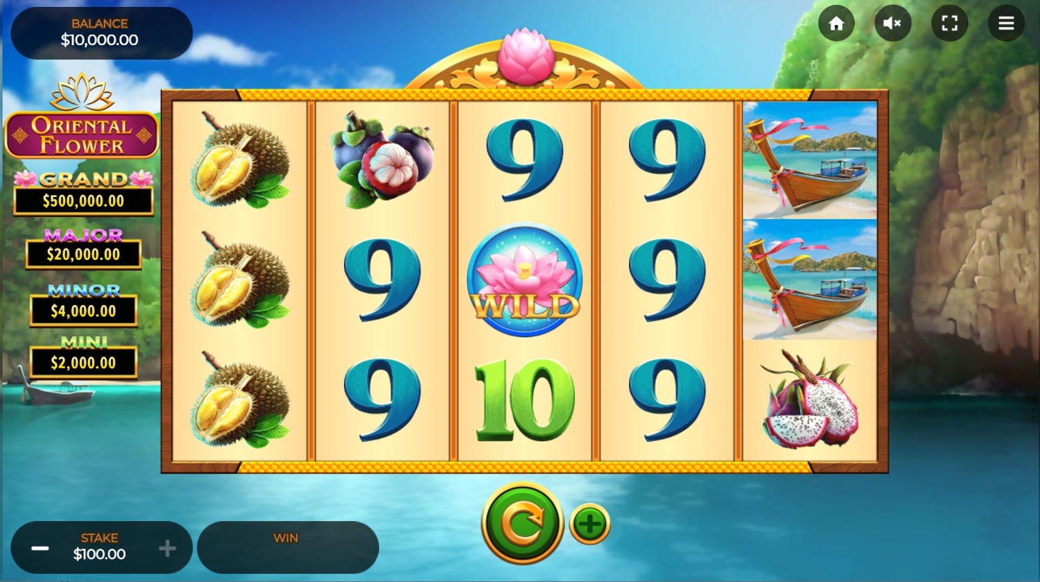 Oriental Flower Slot Gameplay