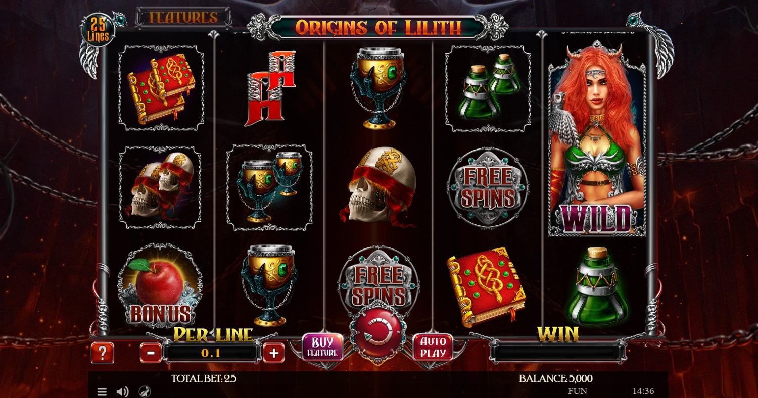 Origins of Lilith Slot Gameplay