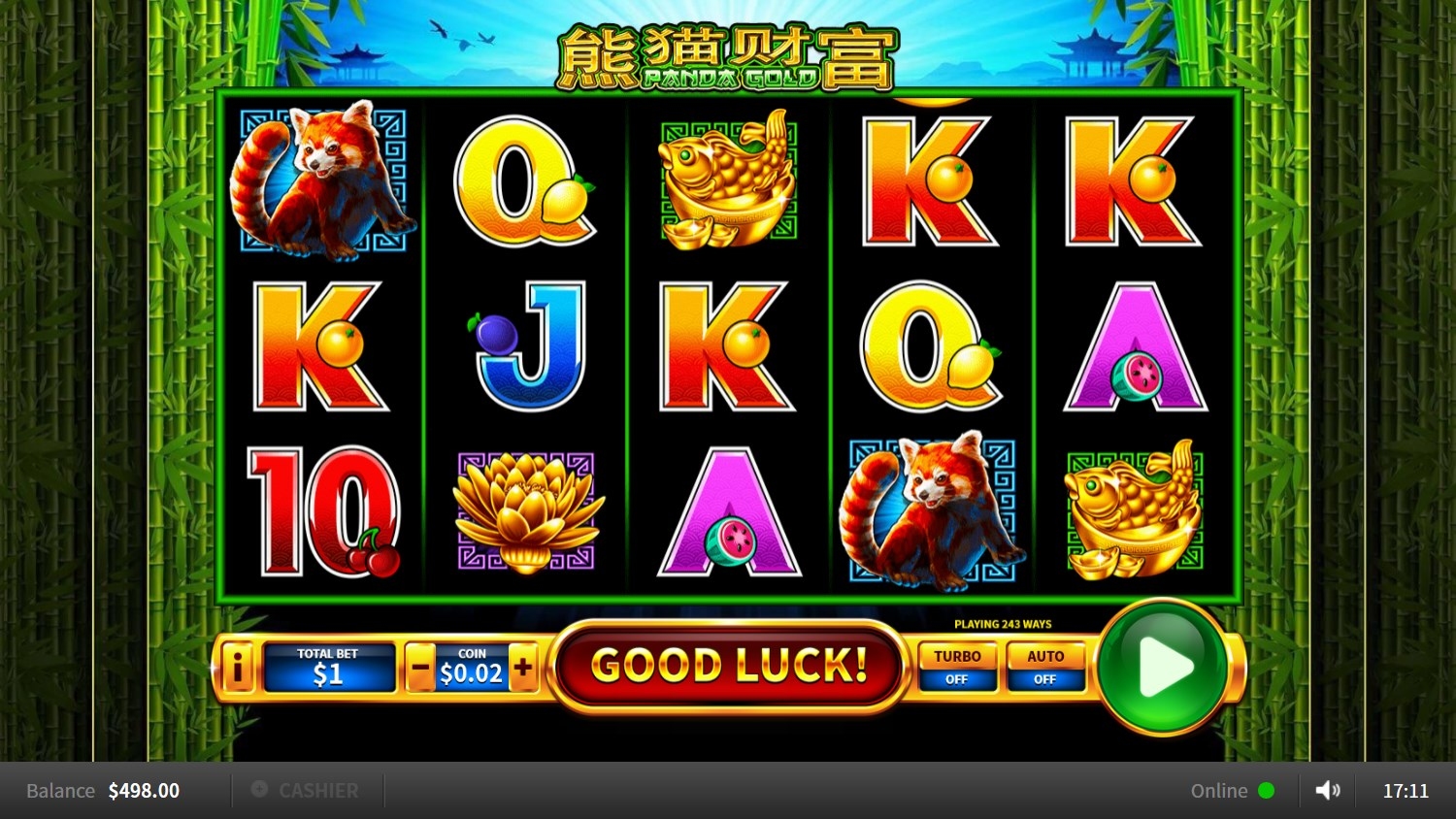 Panda Gold Slot Gameplay
