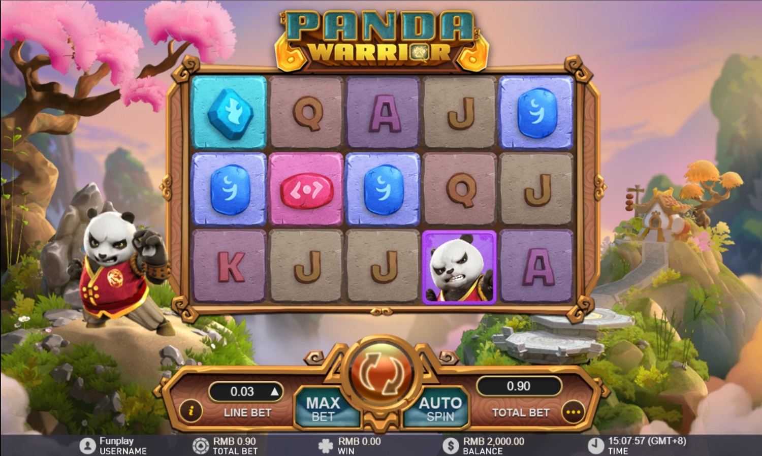 Panda Warrior Slot Gameplay