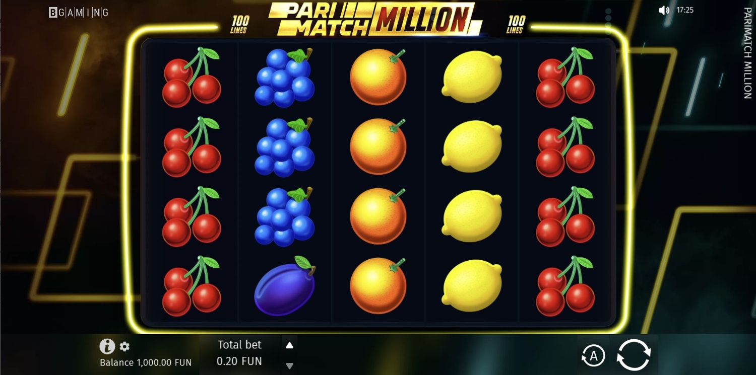Parimatch Million Slot Gameplay