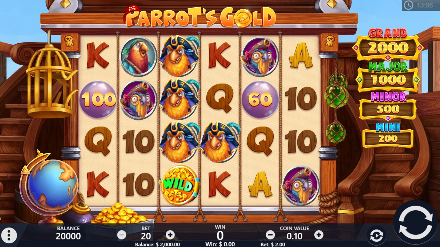 Parrots Gold Slot Gameplay