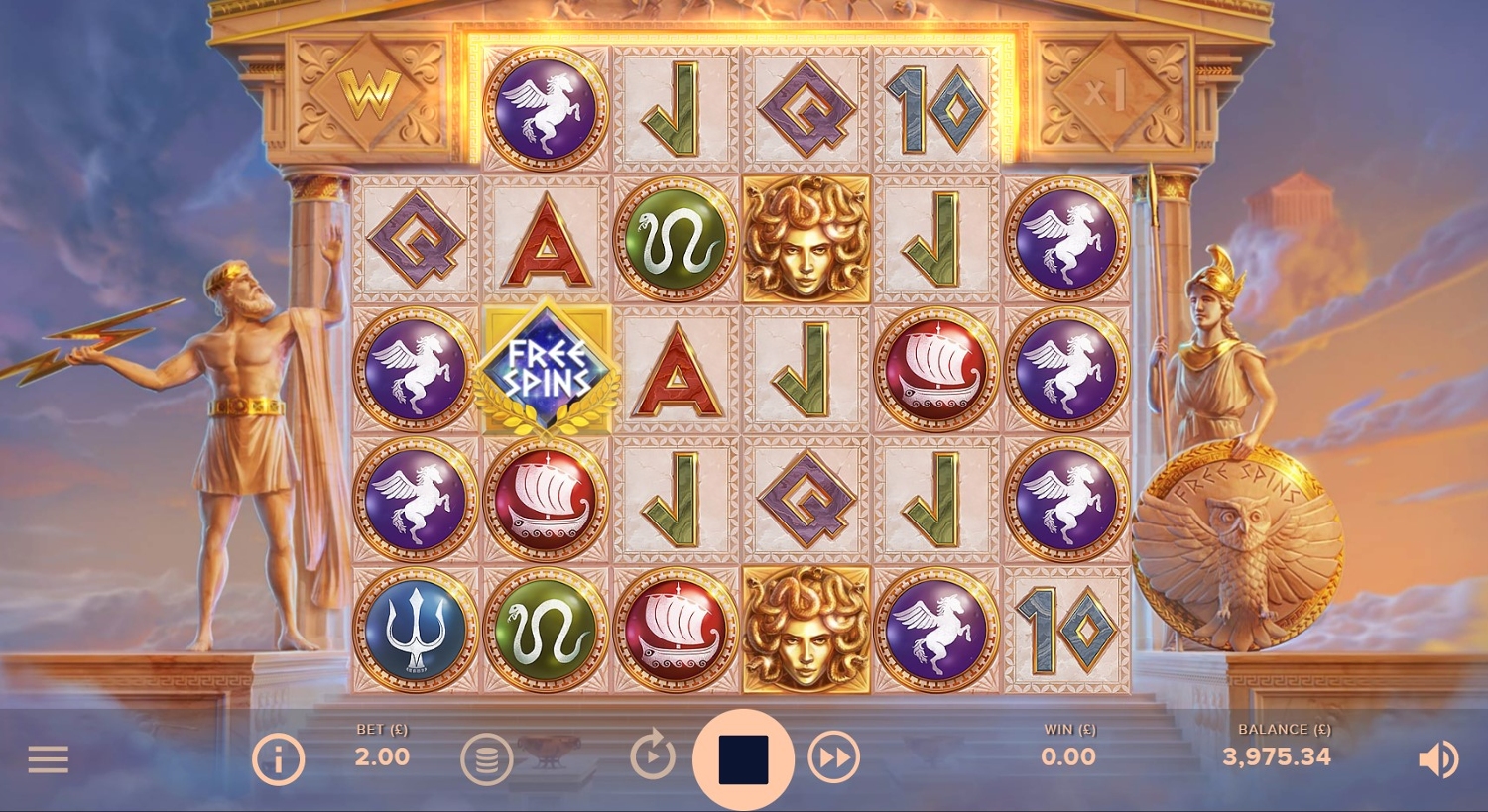 Parthenon Quest for Immortality Slot Gameplay