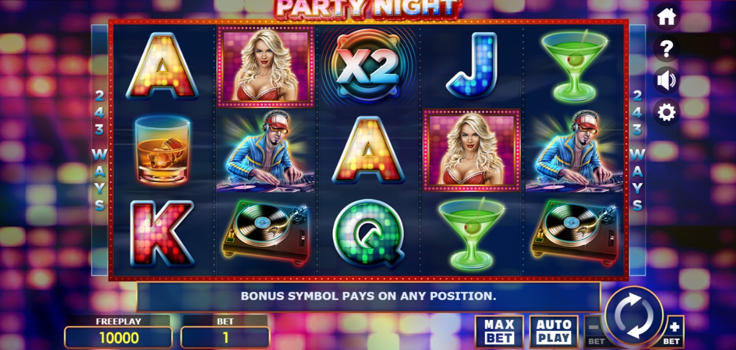 Party Night Slot Gameplay