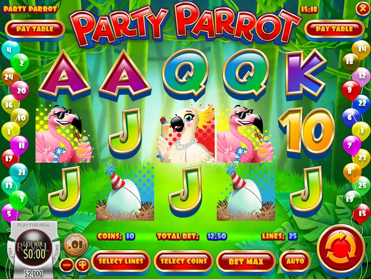 Party Parrot Slot Gameplay