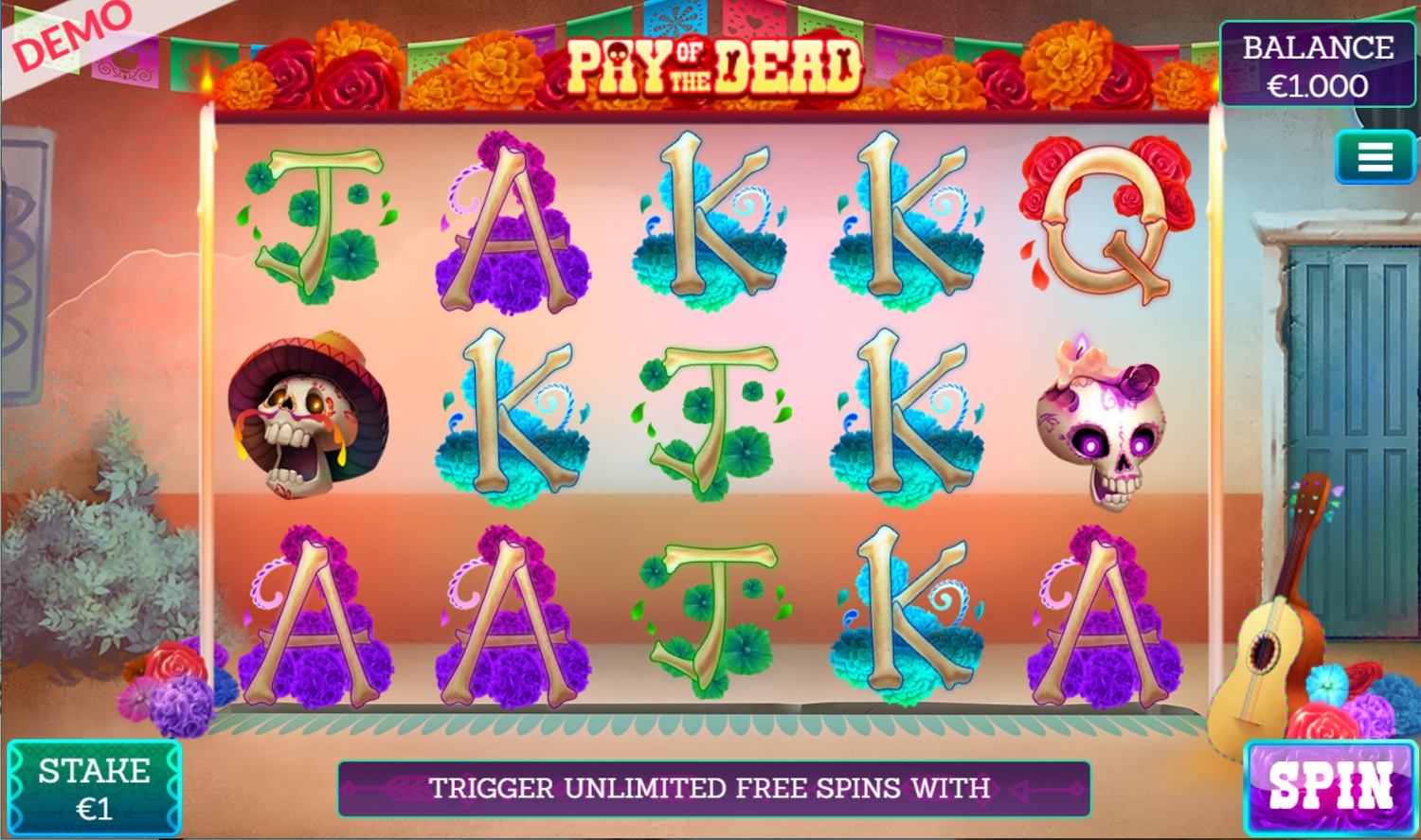 Pay of the Dead Slot Gameplay