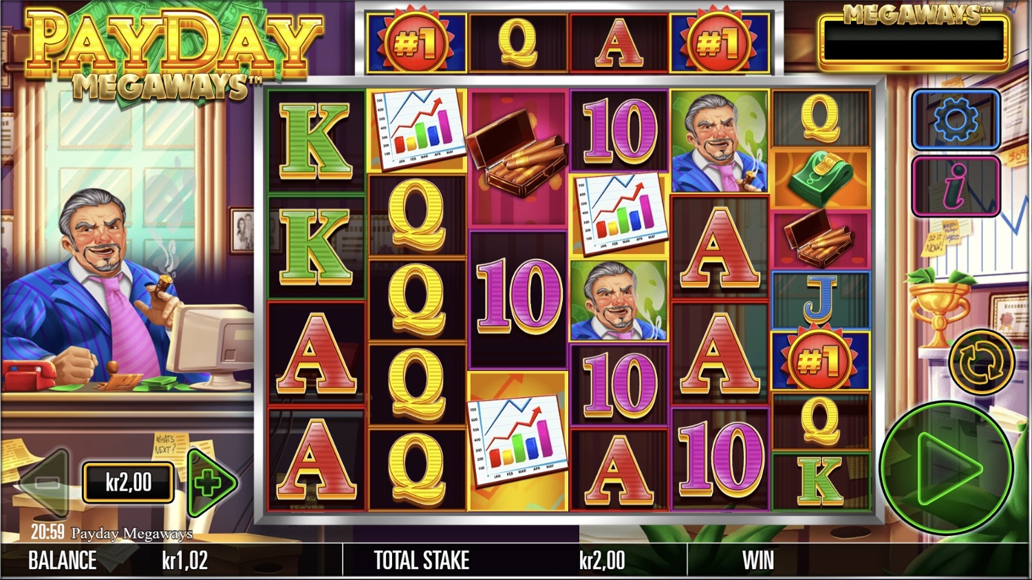 Payday Megaways Slot Gameplay