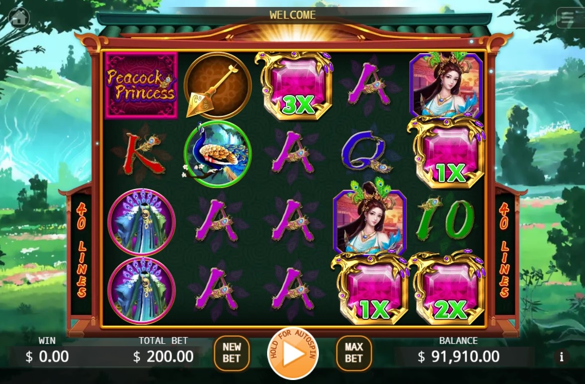 Peacock Princess Lock 2 Spin Slot Gameplay