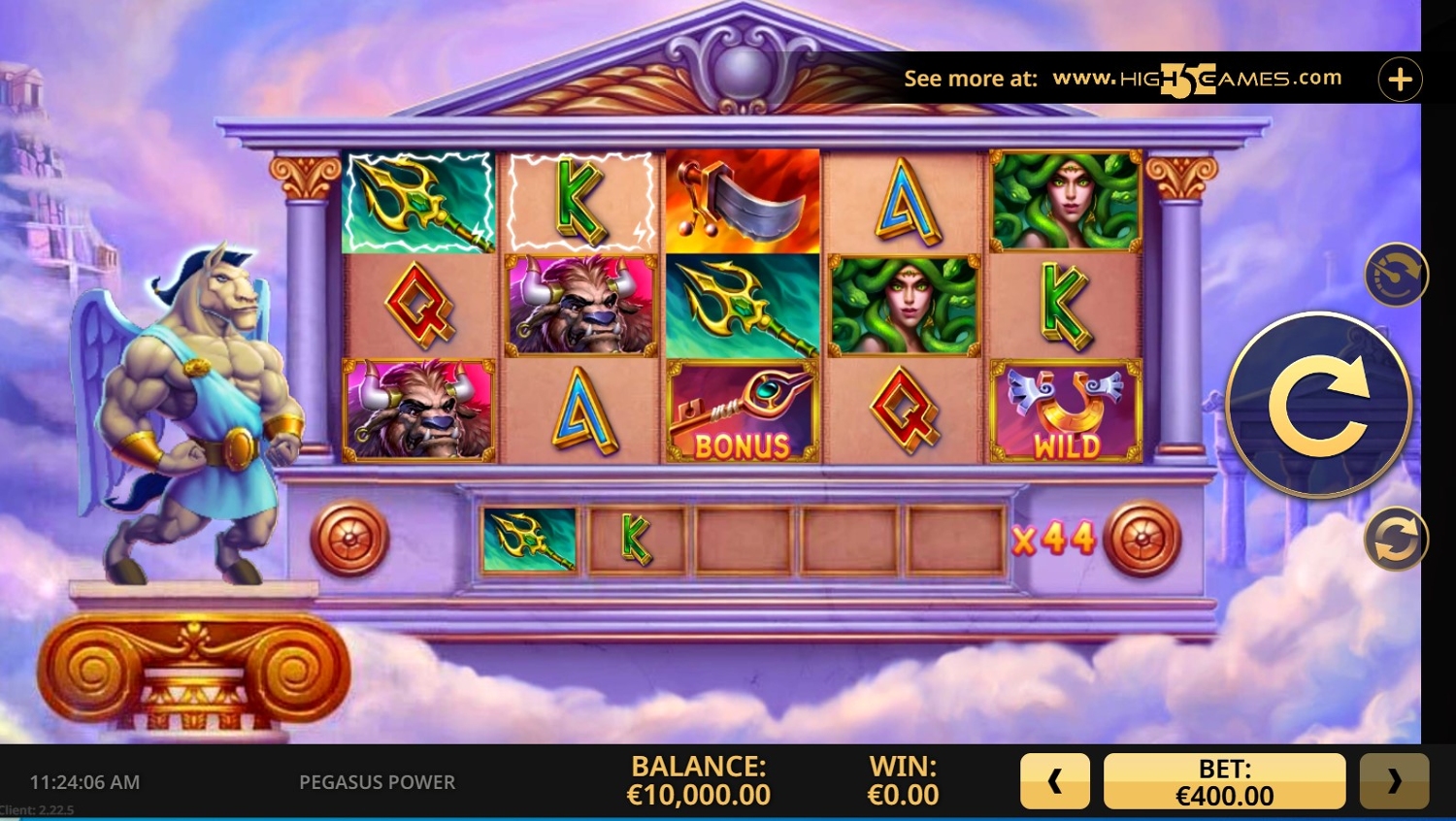 Pegasus Power Slot Gameplay