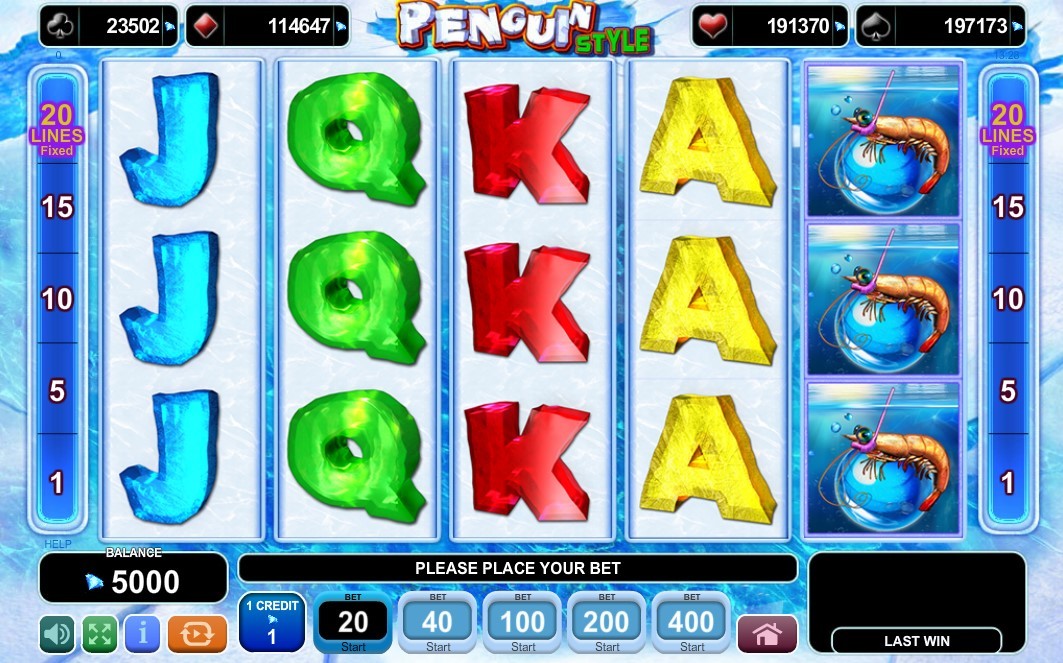 Penguin Style Slot Gameplay