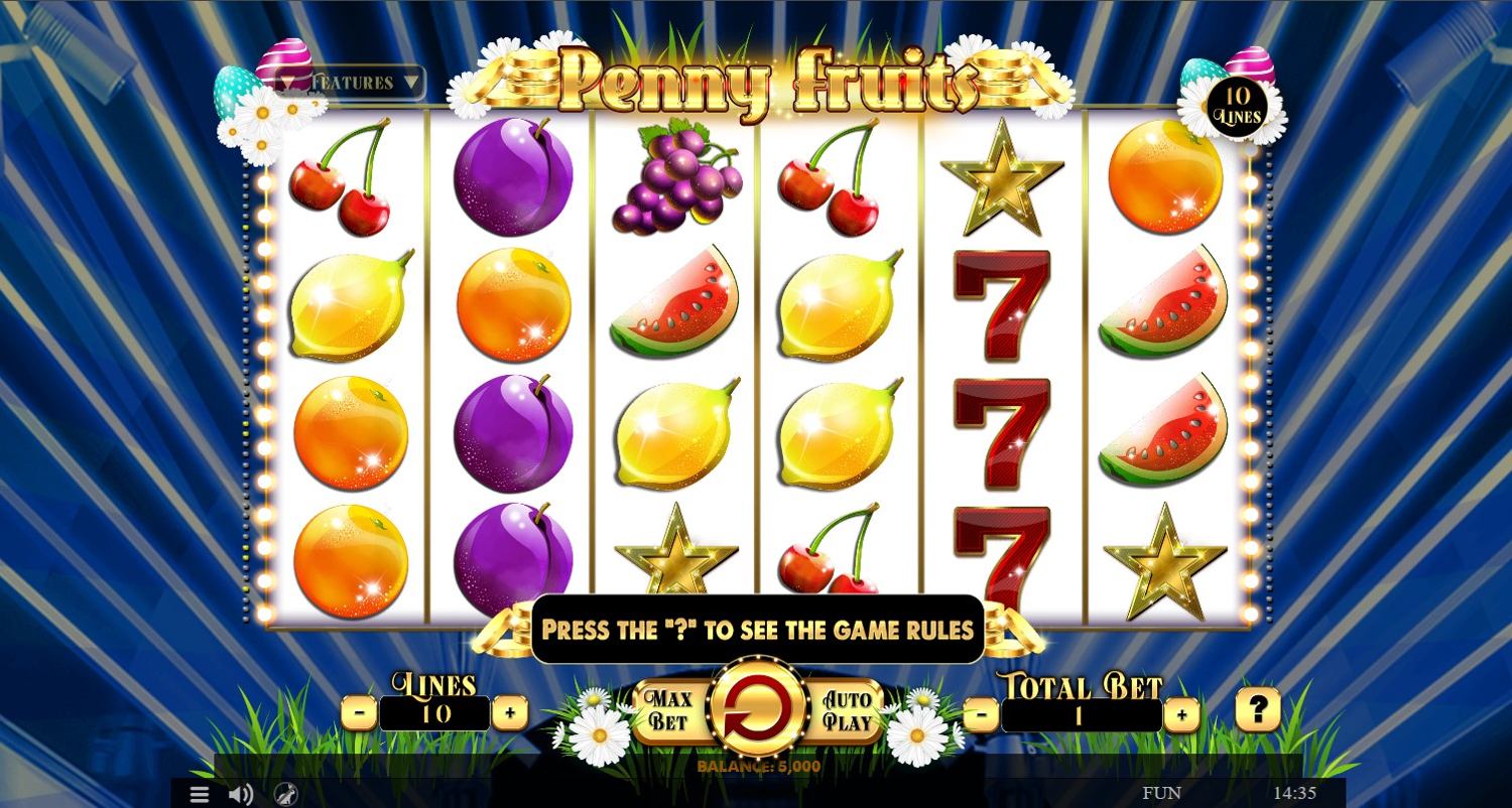 Penny Fruits Easter Edition Slot Gameplay