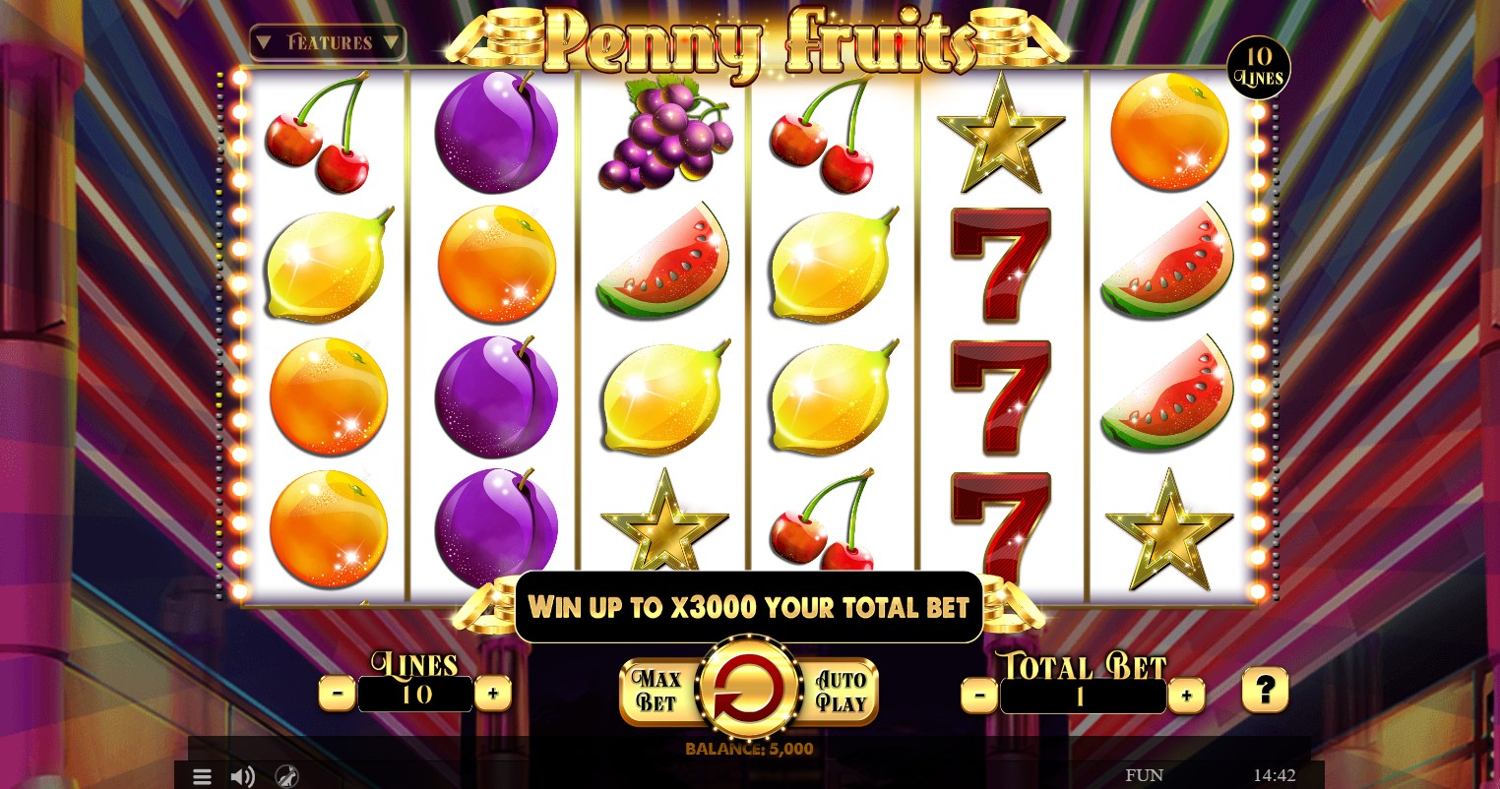 Penny Fruits Slot Gameplay