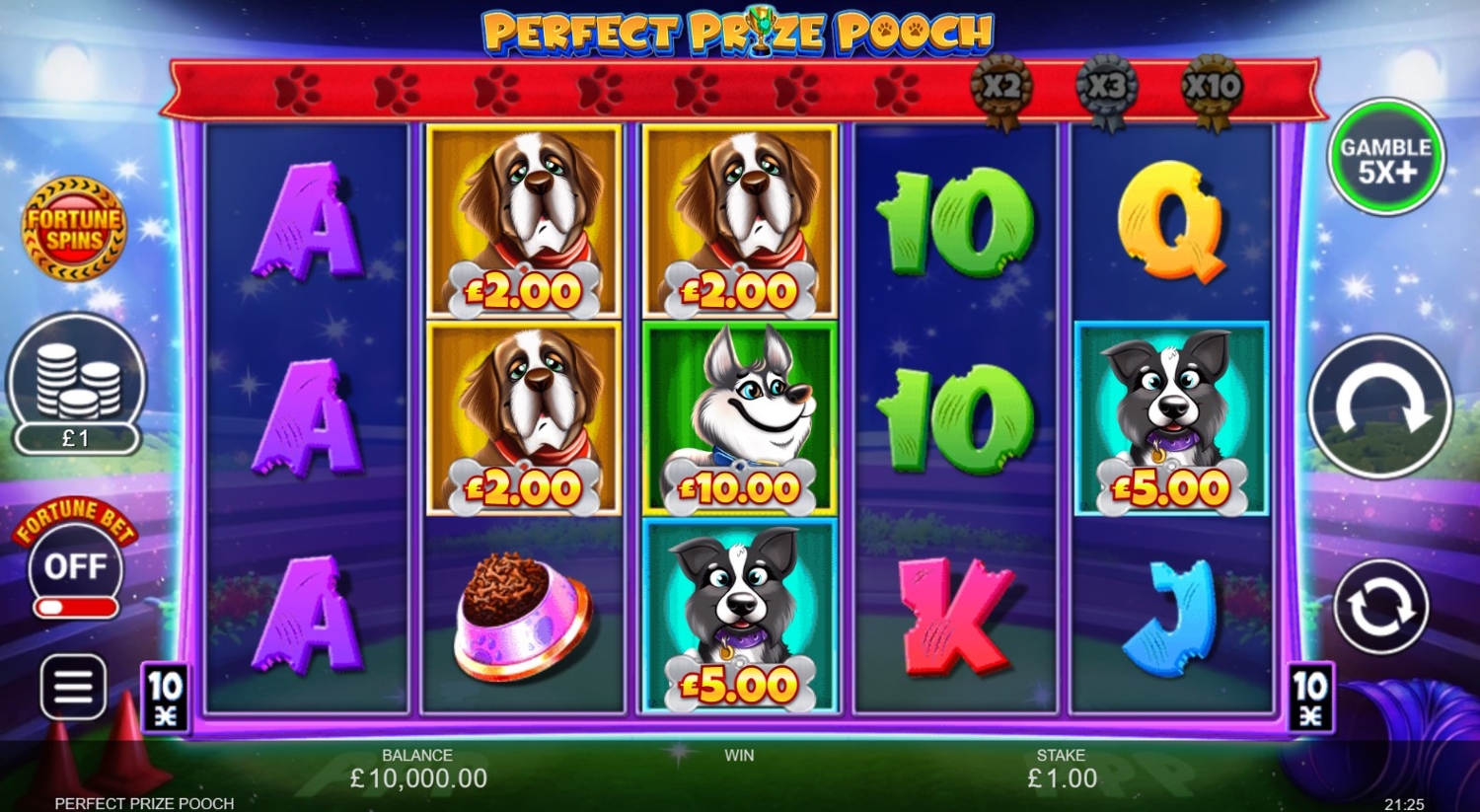Perfect Prize Pooch Slot Gameplay