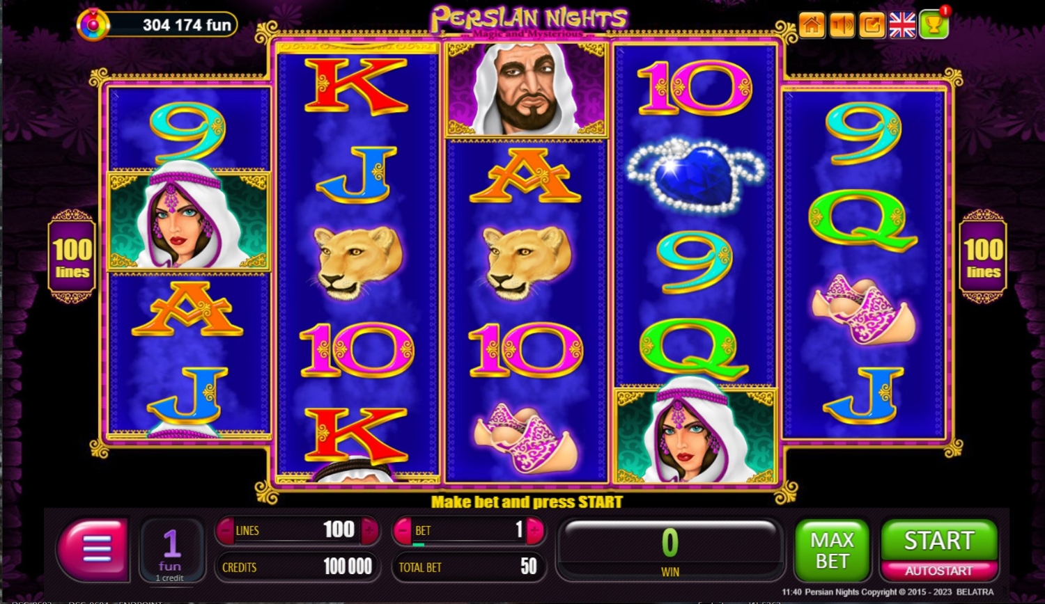 Persian Nights Slot Gameplay