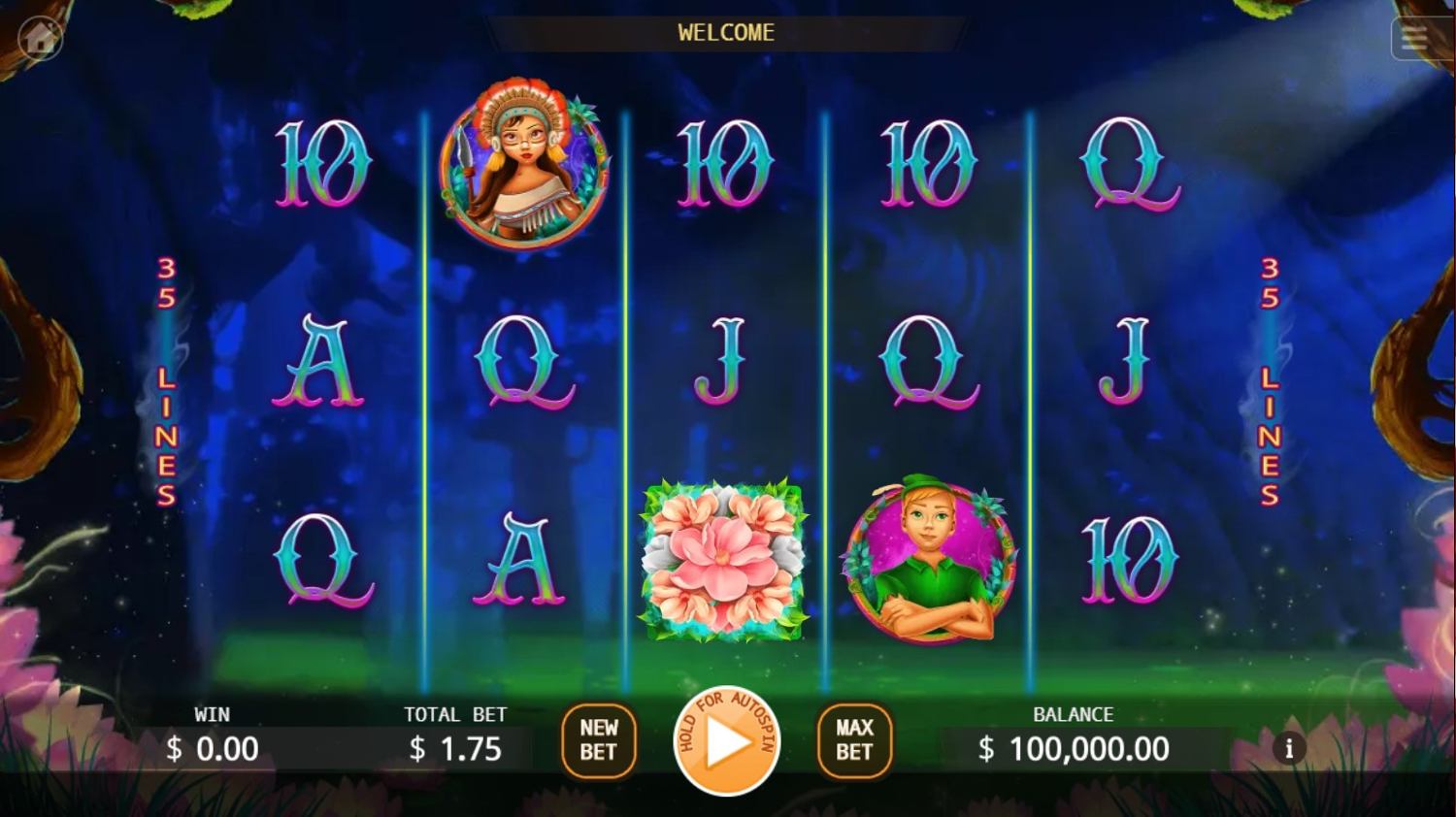 Peter Pan Slot Gameplay