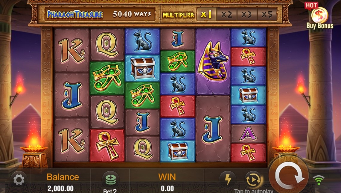 Pharaoh Treasure Slot Gameplay