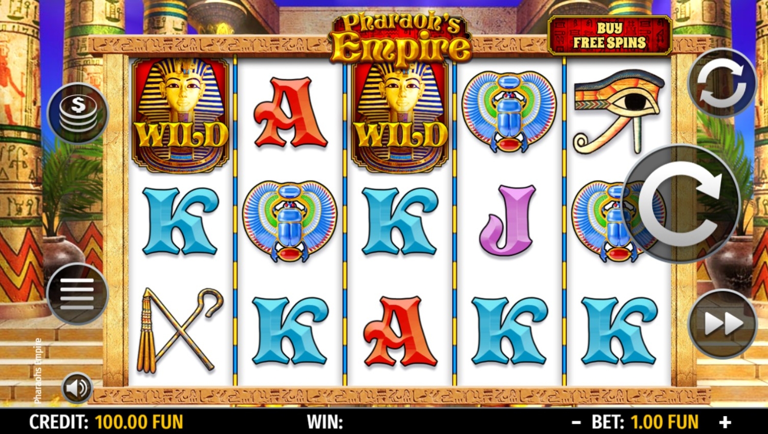 Pharaoh's Empire (Octavian Gaming) Slot Gameplay