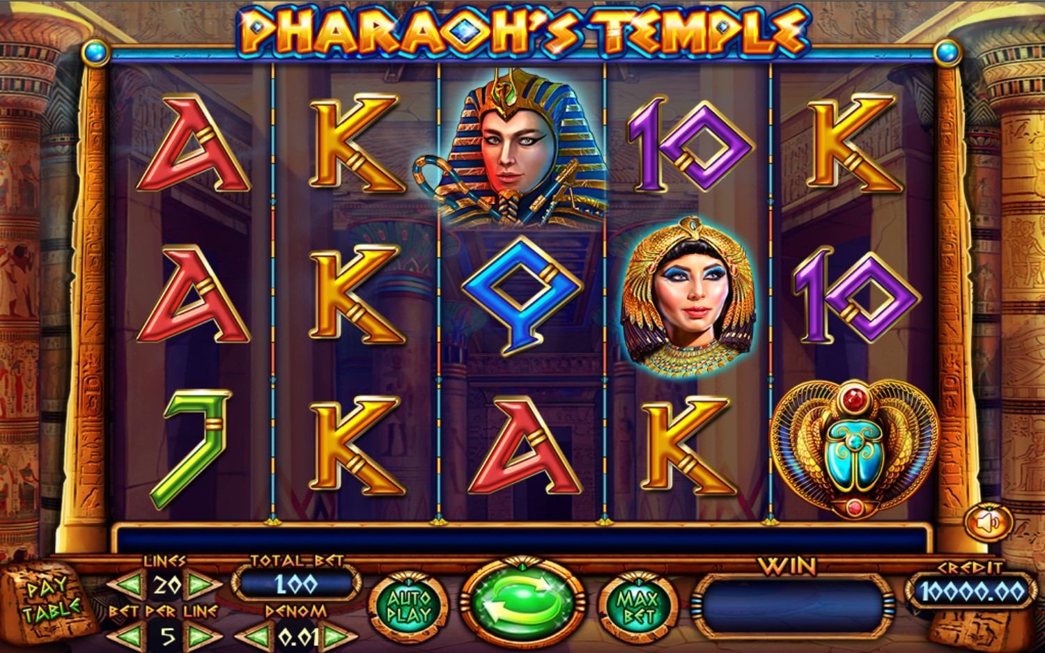 Pharaoh's Temple Slot Gameplay
