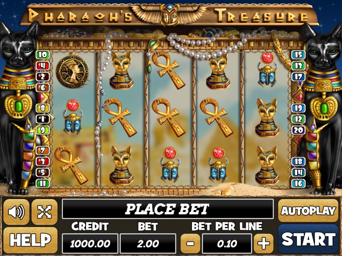 Pharaoh's Treasure Slot Gameplay