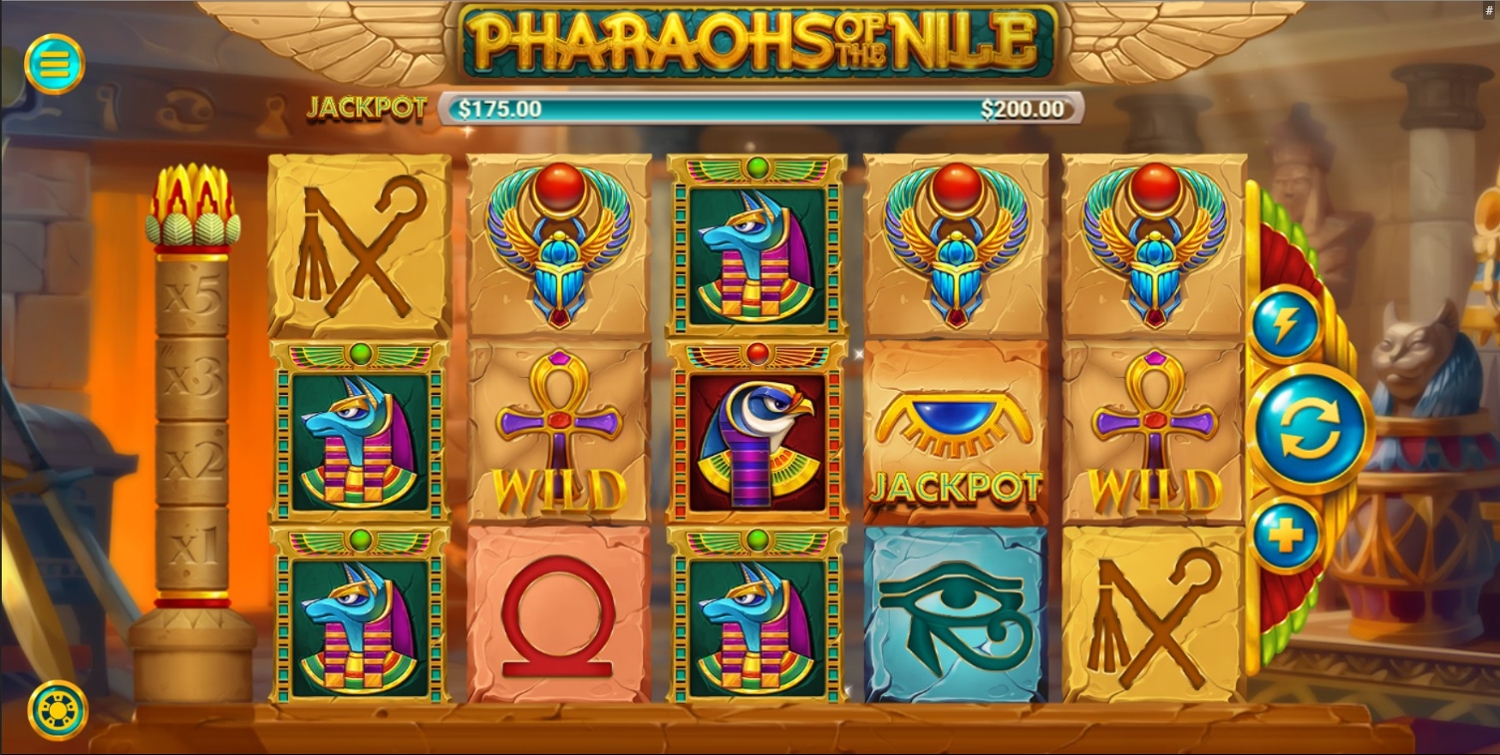Pharaohs of the Nile Slot Gameplay