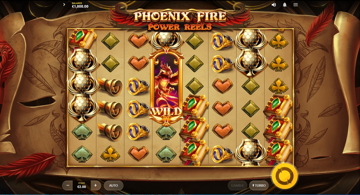 Phoenix Fire Power Reels Slot Gameplay
