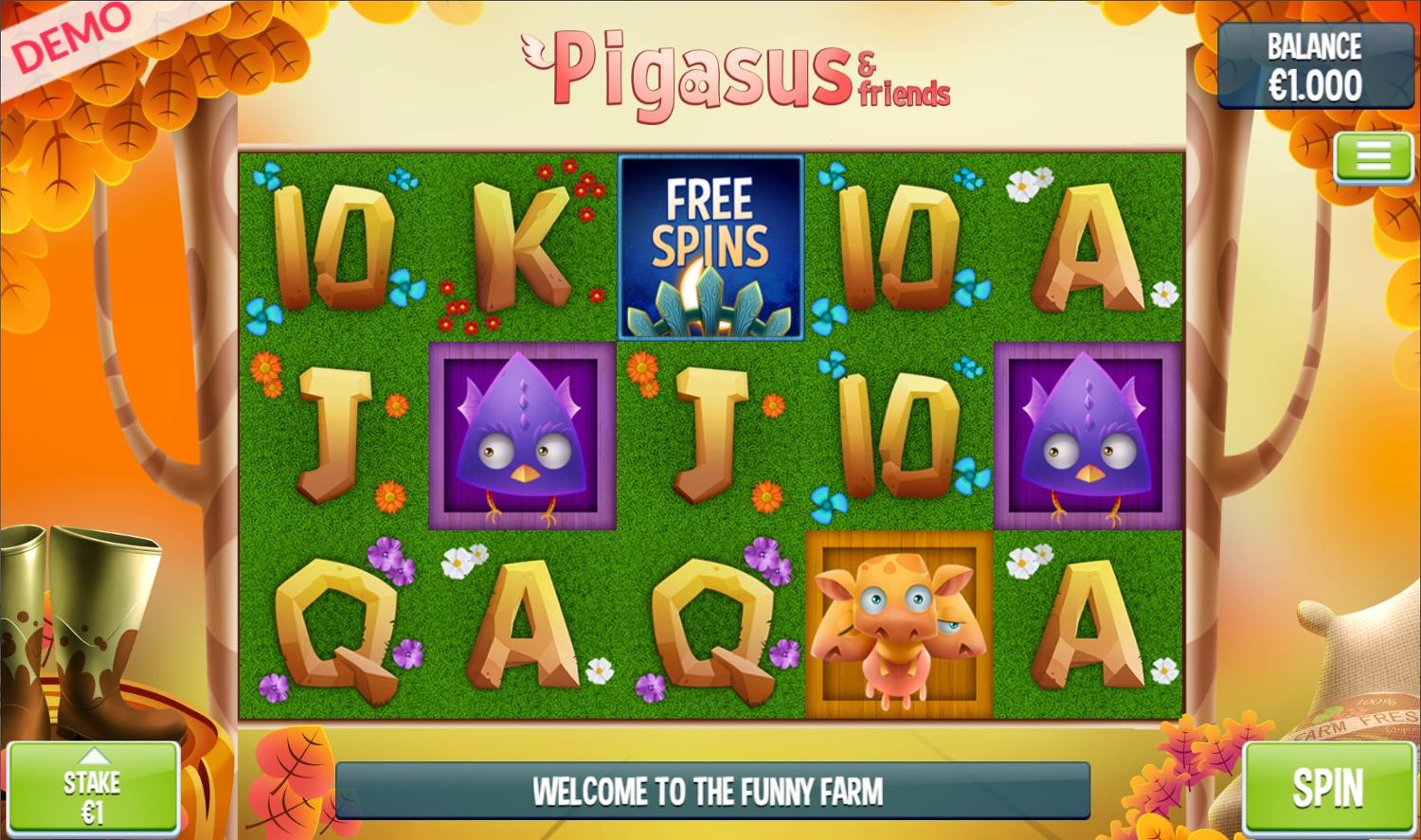 Pigasus Slot Gameplay