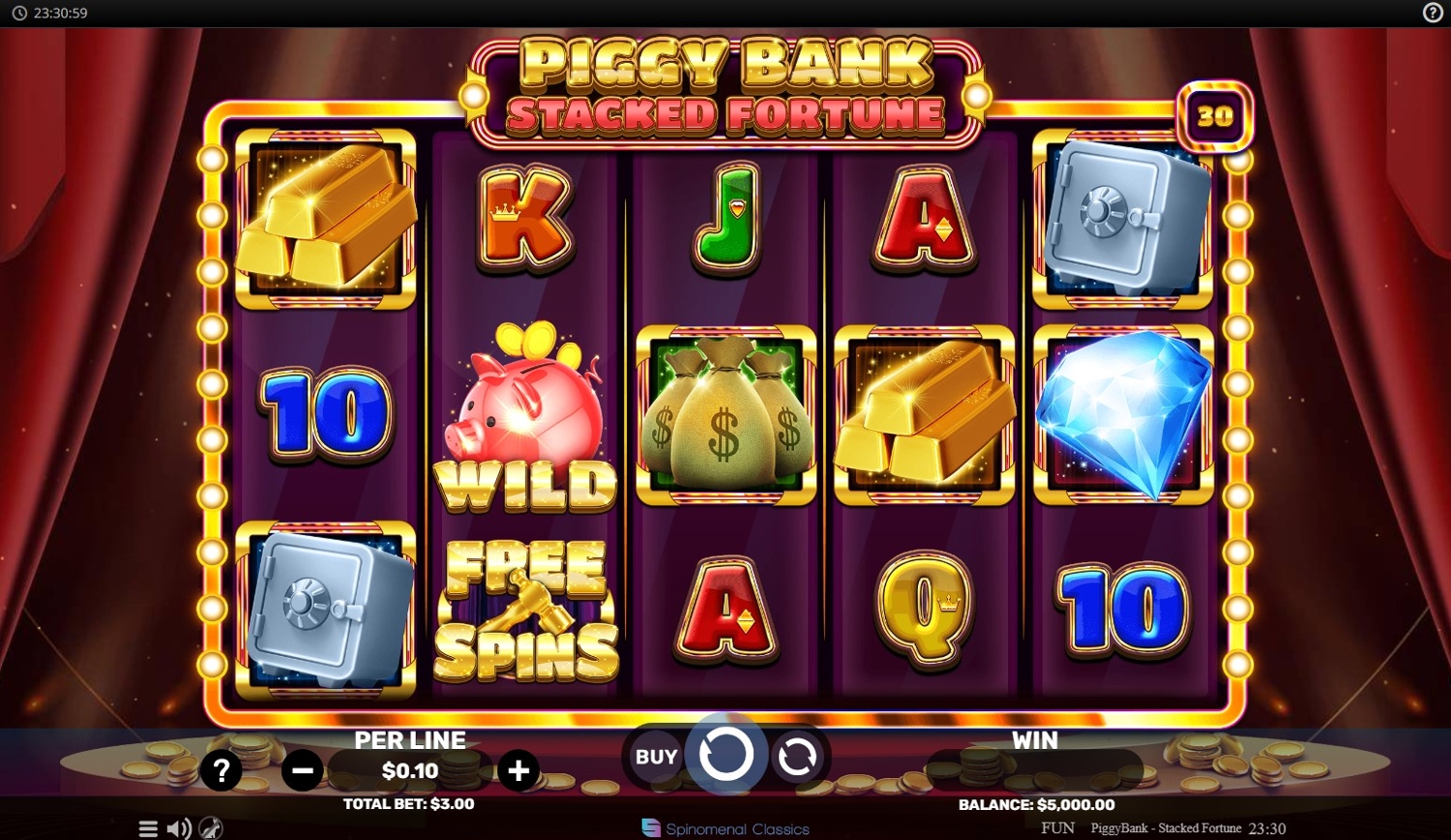 Piggy Bank - Stacked Fortune Slot Gameplay