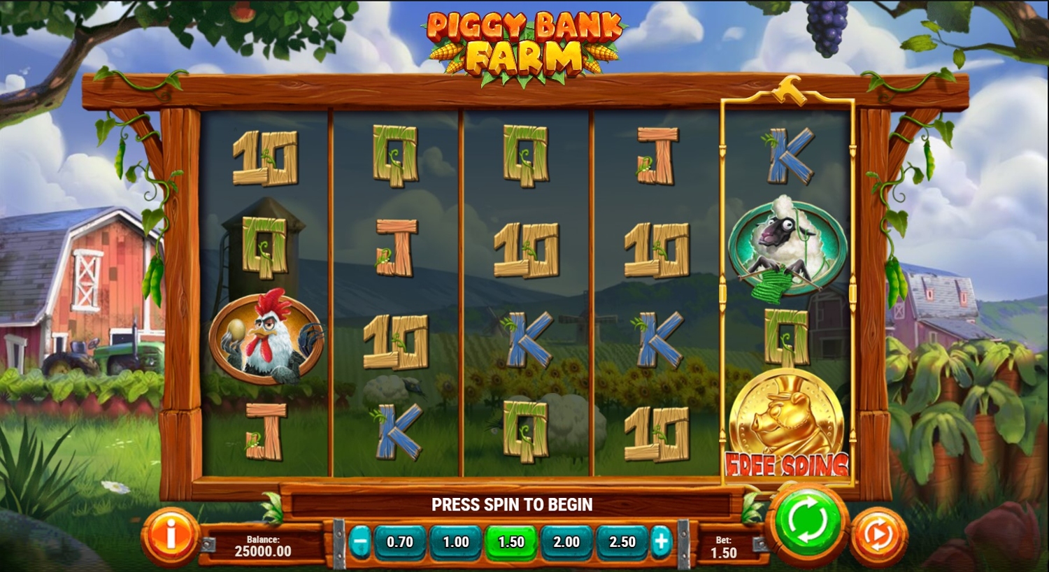 Piggy Bank Farm Slot Gameplay
