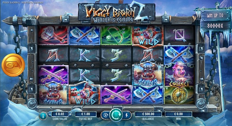 Piggy Bjorn 2: Winter is Coming Slot Gameplay