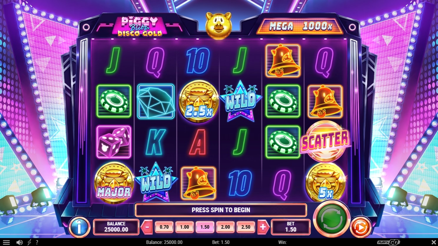 Piggy Blitz Disco Gold Slot Gameplay