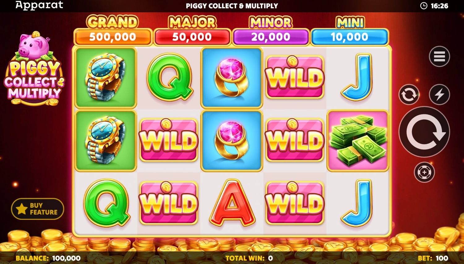 Piggy Collect & Multiply Slot Gameplay