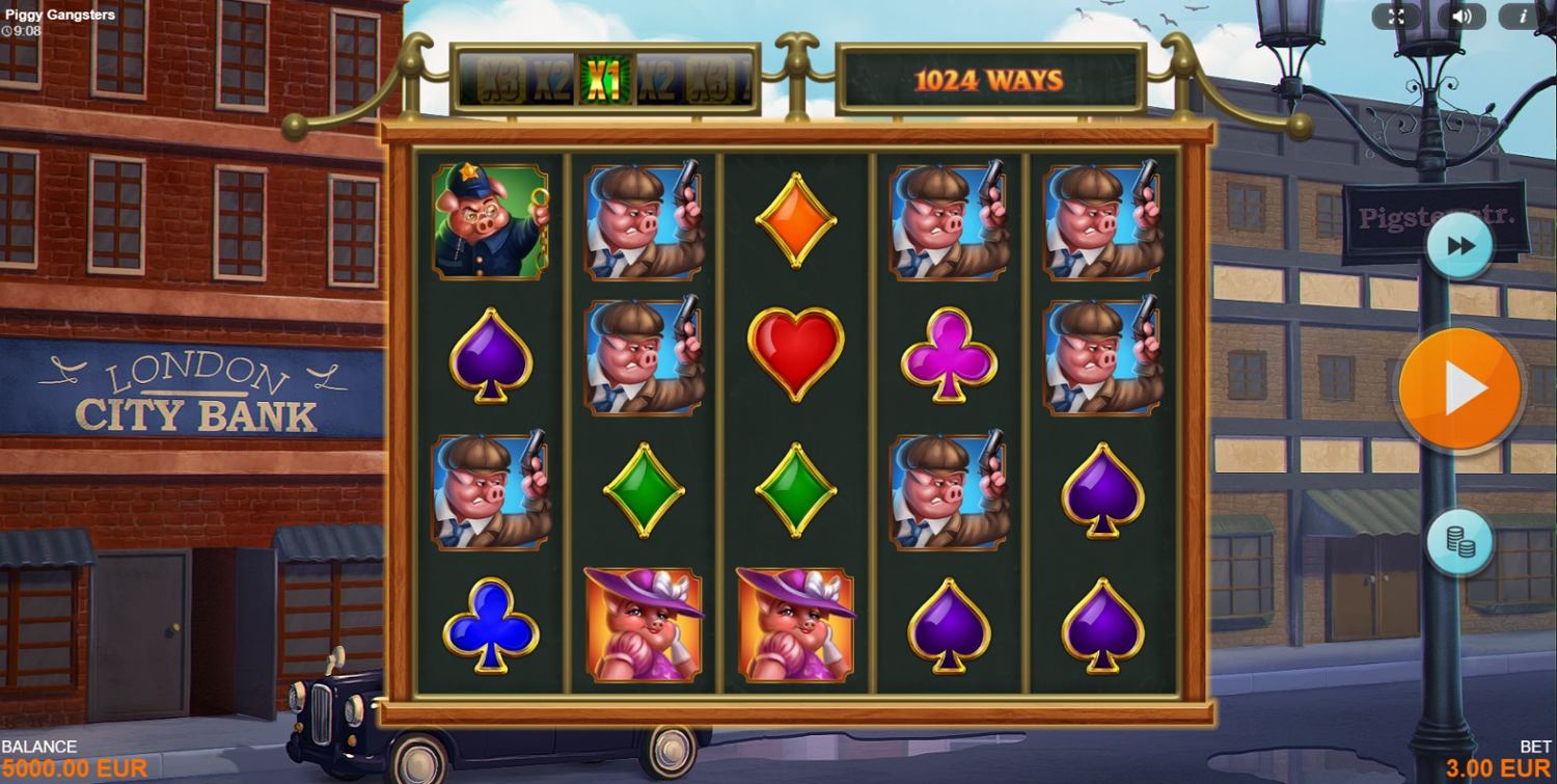 Piggy Gangsters Slot Gameplay