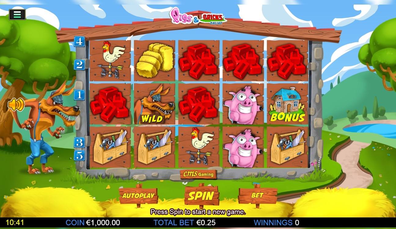 Pigs and Bricks Slot Gameplay