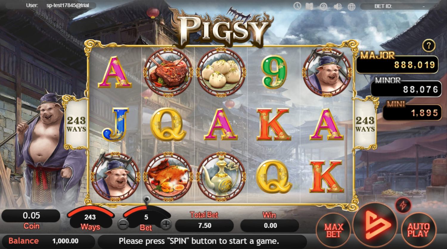 Pigsy Slot Gameplay