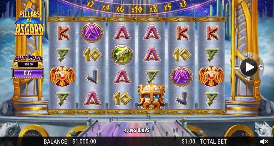 Pillars of Asgard Slot Gameplay