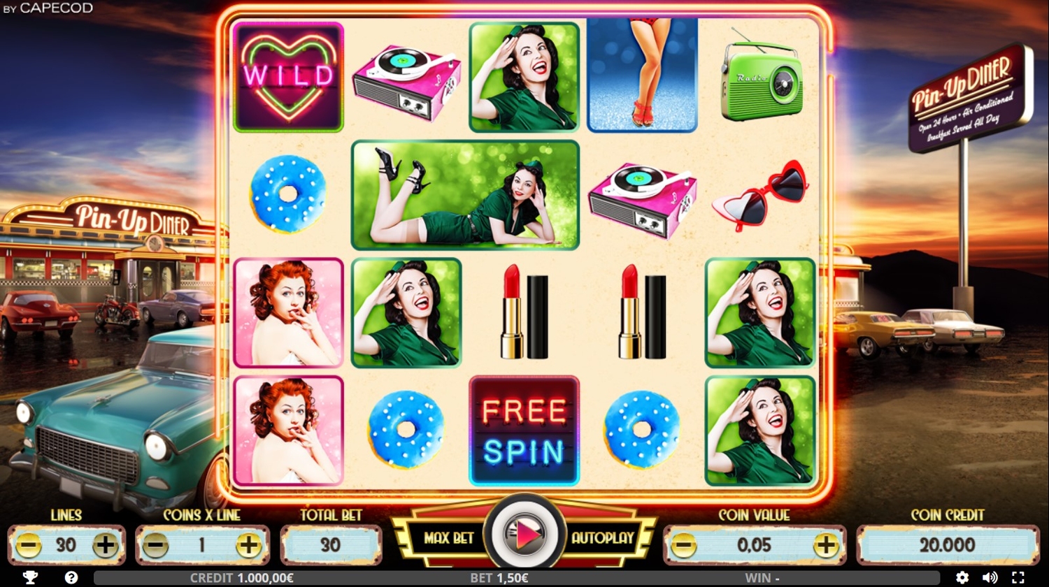 Pin Up Diner Slot Gameplay