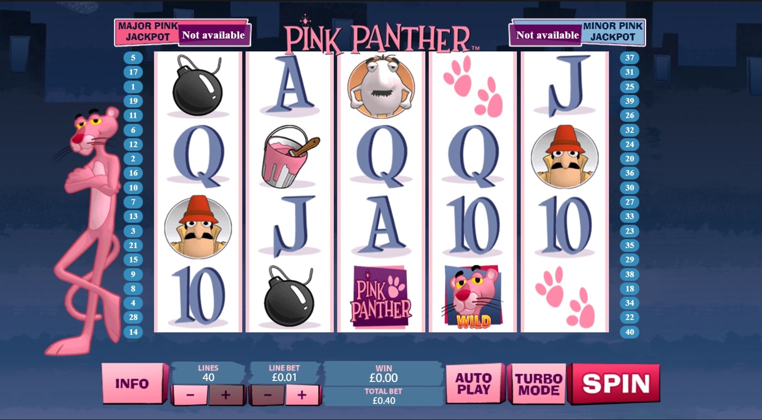 Pink Panther Slot Gameplay