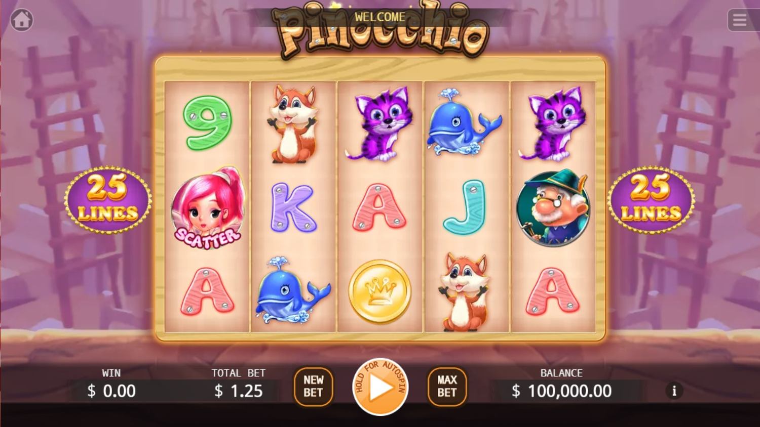 Pinocchio Slot Gameplay