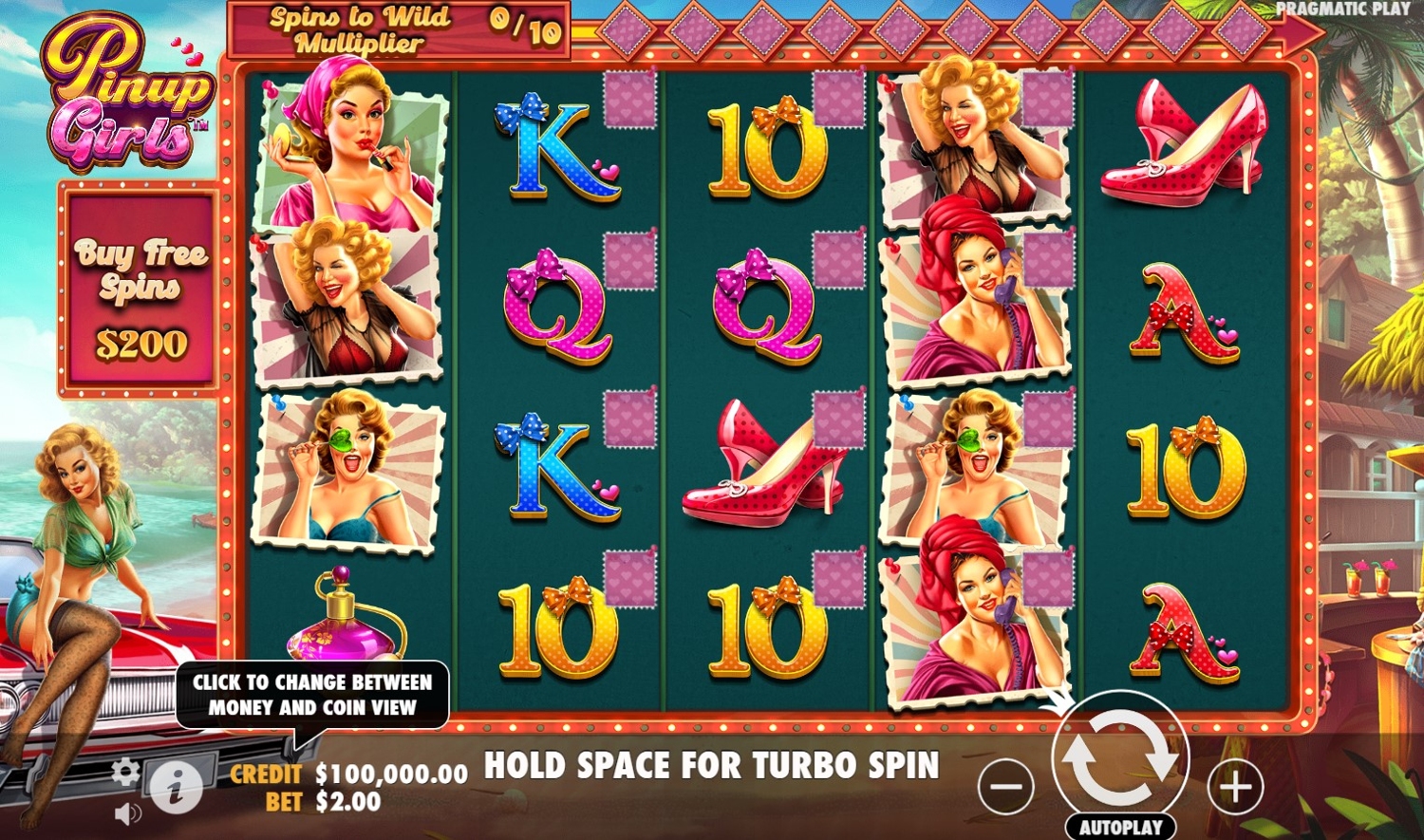 Pinup Girls Slot Gameplay