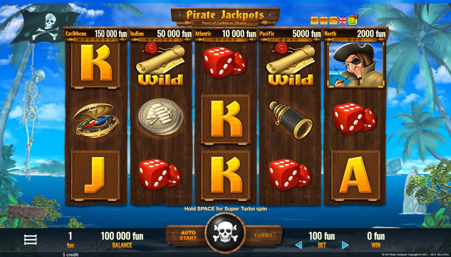Pirate Jackpots Slot Gameplay