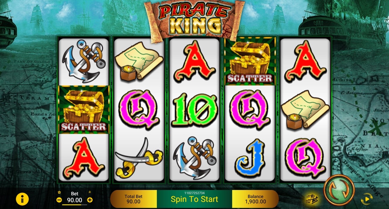 Pirate King Slot Gameplay