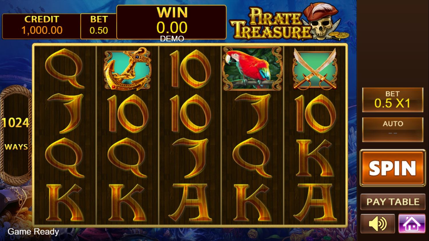 Pirate Treasure Slot Gameplay